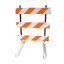 TD2400 Type III Work Barricade - All Plastic